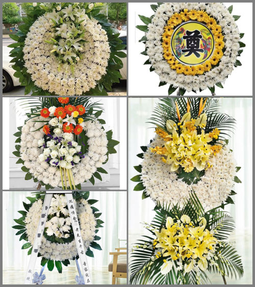 安徽蚌埠市怀远县淝河乡岭集村花圈速递